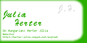 julia herter business card