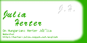 julia herter business card